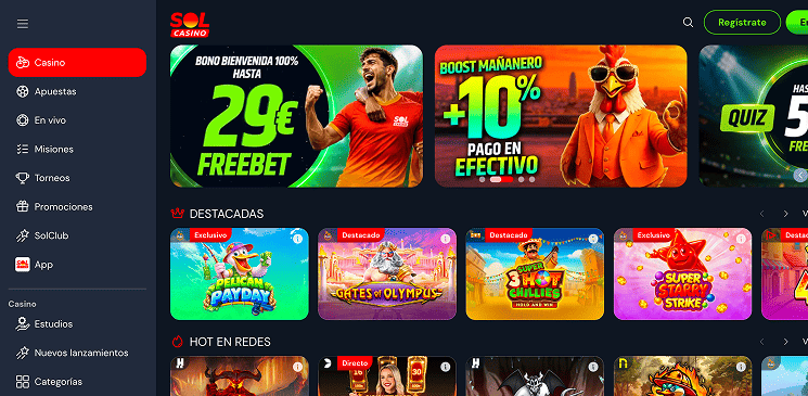 sol casino